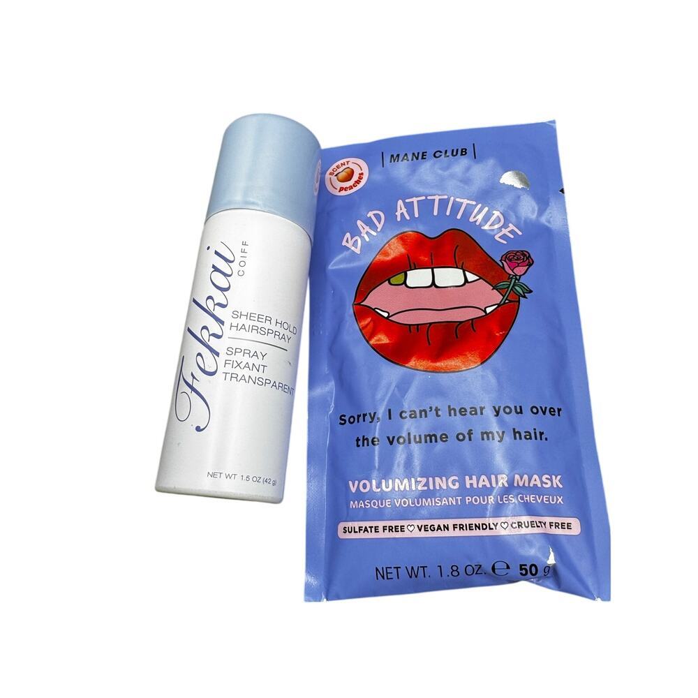 NWT Fekkai Hairspray(1.5oz) & Bad Attitude Hair Mask(1.8oz)